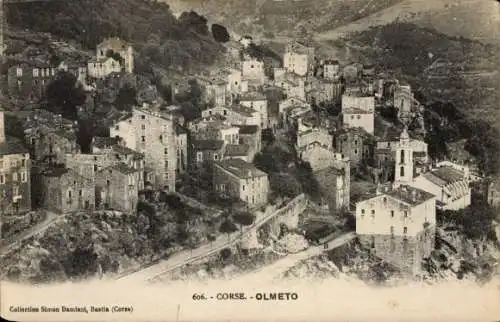 Ak Olmeto Corse du Sud Korsika, Luftbild