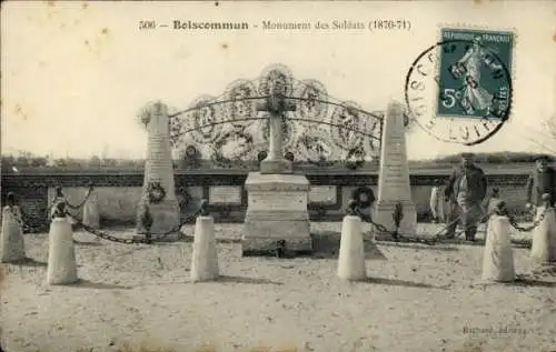 Ak Boiscommun Loiret, Monument des Soldats 1870-71
