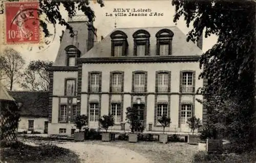 Ak Auxy Loiret, Haus, Villa Jeanne d'Arc, französische 