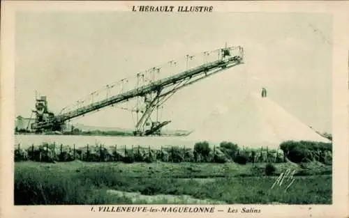 Ak Villeneuve lès Maguelone Hérault; Salins