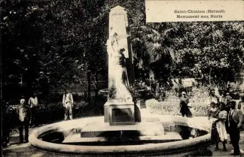 Ak Saint Chinian Hérault, Monument aux Morts