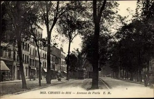 Ak Choisy le Roi Val de Marne, Avenue de Paris