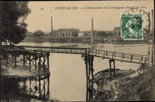 Ak Choisy le Roi Val de Marne, Etablissement de la Compagnie Generale des Eaux