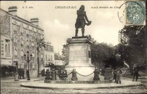 Ak Choisy le Roi Val de Marne, Place Rouget de l'Isle