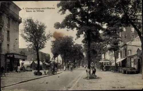 Ak Champigny sur Marne Val de Marne, Route de Villiers