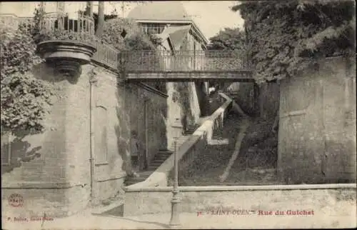 Ak Saint Ouen Seine Saint Denis, Rue du Gulchet
