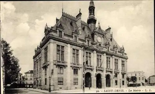 Ak Saint Denis Seine-Saint-Denis, Rathaus