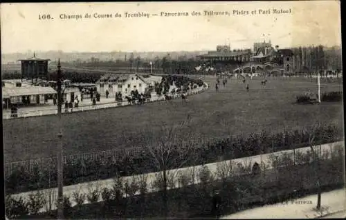 Ak Champigny sur Marne Val de Marne, Champ de Courses du Tremblay, Tribüne, Piste