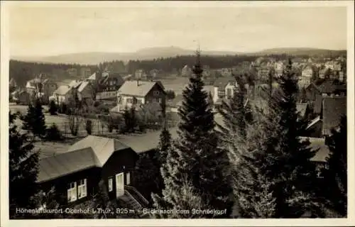 Ak Oberhof im Thüringer Wald, Ort mit Schneekopf