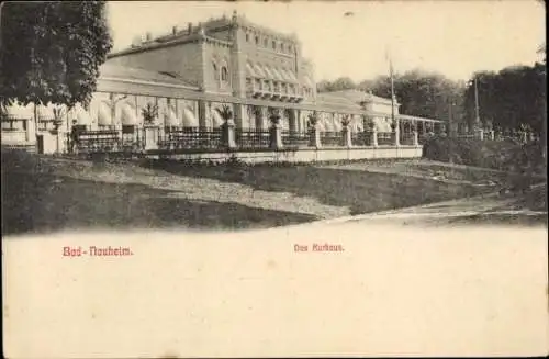 Ak Bad Nauheim in Hessen, Kurhaus,  Architektur, gepflegte Vorgärten