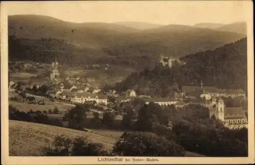 Ak Lichtenthal Lichtental Baden Baden am Schwarzwald, Schöne Landschaft, Historische Gebäude, Sch