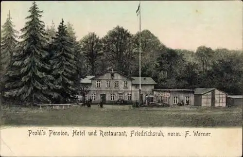 Ak Friedrichsruh Aumühle im Herzogtum Lauenburg, Prohl's Pension, Hotel und Restaurant, F. Werner