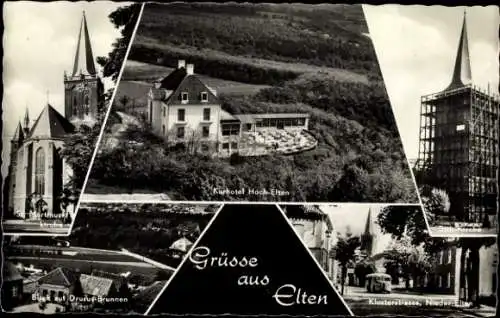 Ak Elten Emmerich am Niederrhein, Kurhotel Hoch-Elten, Kirche, Klosterstraße