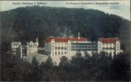 Ak Sülzhayn Ellrich im Harz Thüringen, Kurort  Dr. Kremser's Sanatorium, Architektur, Natur, Südh