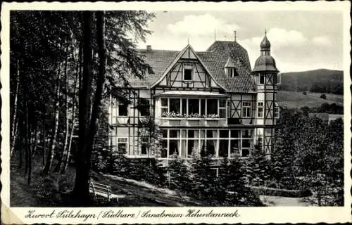 Ak Sülzhayn Ellrich Südharz, Blick auf das Sanatorium Hohentanneck