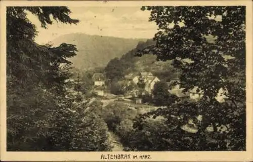 Ak Altenbrak Thale im Harz, Teilansicht