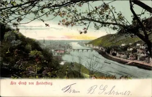 Ak Heidelberg am Neckar, Durchblick