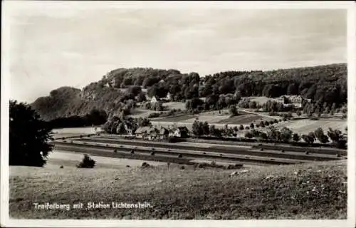 Ak Traifelberg Honau Lichtenstein in Baden Württemberg, Station Lichtenstein