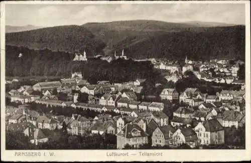 Ak Arnsberg im Sauerland Westfalen, Luftkurort, Teilansicht, Landschaft,  Gebäude, Stadtansicht