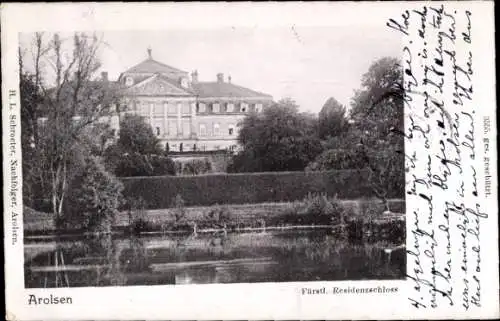 Ak Bad Arolsen in Hessen, Fürstliches Residenzschloss