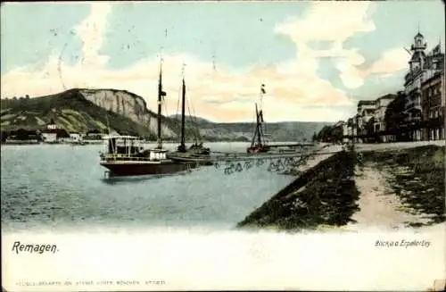 Ak Remagen am Rhein, Blick a. d. Erpeler ley