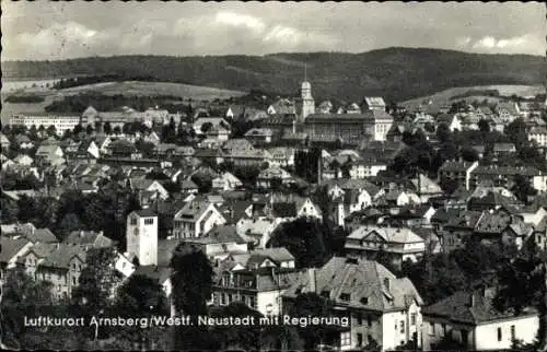 Ak Arnsberg im Sauerland Westfalen, Neustadt mit Regierung