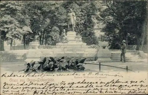 Ak Berlin Steglitz Groß Lichterfelde, Kaiser Wilhelm Denkmal
