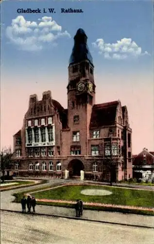 Ak Gladbeck im Ruhrgebiet Westfalen, Rathaus
