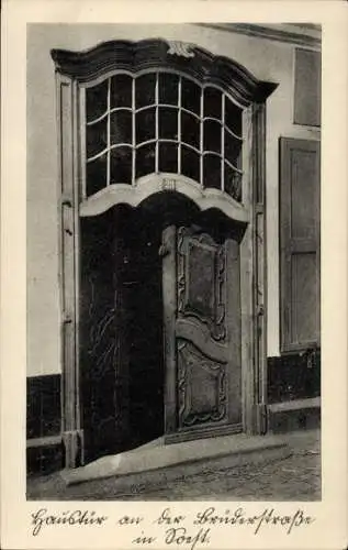 Ak Soest, Haustür an der Brüderstraße Nr. 23