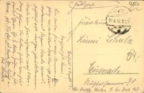 Ak Krefeld am Niederrhein, Rheinstraße