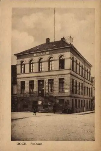 Ak Goch am Niederrhein, Blick zum Rathaus