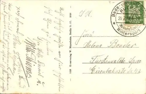 Ak Buckow in der Märkischen Schweiz, Teufelsbrücke