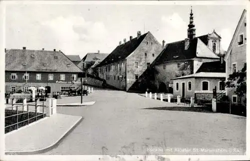 Ak Kuckau bei Elstra, Partie am Kloster St. Marienstern