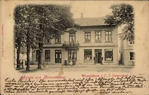 Ak Ahrensburg in Holstein, Warenhaus J. C. F. Oewerdiek