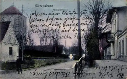 Ak Ahrensburg in Holstein, Marktstraße