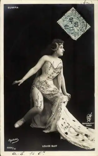 Ak Variete-Künstlerin Louise Blot, Porträt