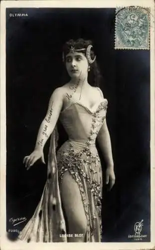 Ak Variete-Künstlerin Louise Blot, Porträt