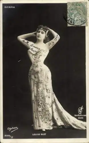 Ak Variete-Künstlerin Louise Blot, Porträt