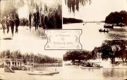 Ak Südafrika, Andenken an Boksburg Lake