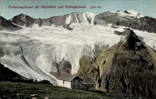 Ak Dornauberg in Tirol, Furtschaglhaus, Hochfeiler, Schlegeiskees