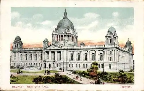 Ak Belfast Nordirland, Rathaus