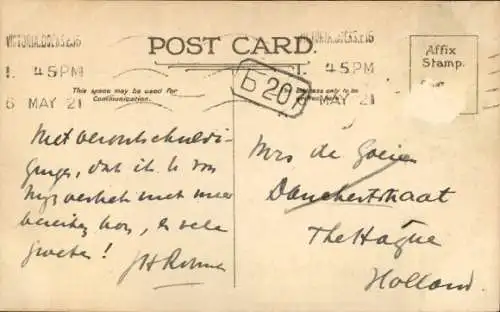 Ak Richmond upon Thames London England, Der Fluss Thames, Landschaft, Boote, Häuser, Vegetation, 