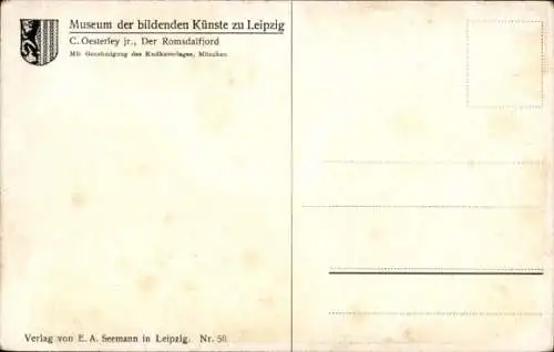 Künstler Ak Oesterley, C., Norwegen, Romsdalsfjord