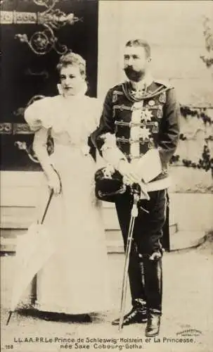 Ak Dorothea von Sachsen Coburg Gotha, Ernst Günther von Schleswig-Holstein-Sonderburg-Augustenburg
