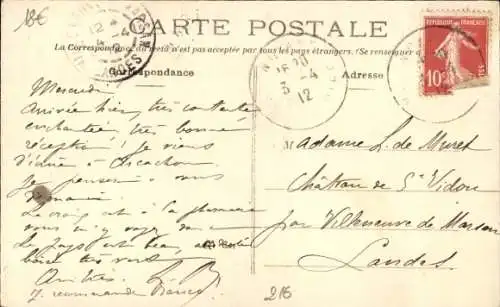 CPA Noyant Maine et Loire, vue du rue