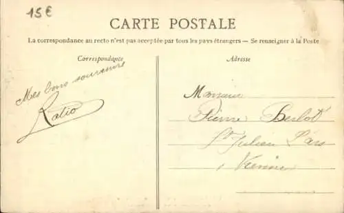 CPA Maine et Loire, Exploitation souterraine d'une Ardoisière, Remblayage d'une Chambre