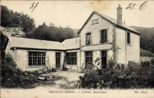 CPA Château Chinon-Nièvre, Usine Electrique