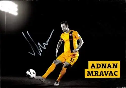 Autogrammkarte Fußballer Adnan Mravac, SG Dynamo Dresden, Autogramm