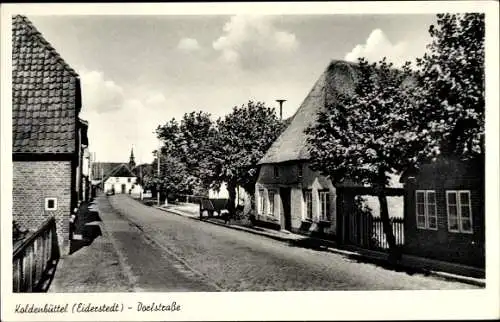 Ak Koldenbüttel in Schleswig Holstein, Dorfstraße