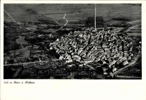 Ak Eich in Rheinhessen, Fliegeraufnahme